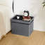 Folding Storage Ottoman Velvet Footstool-453134964