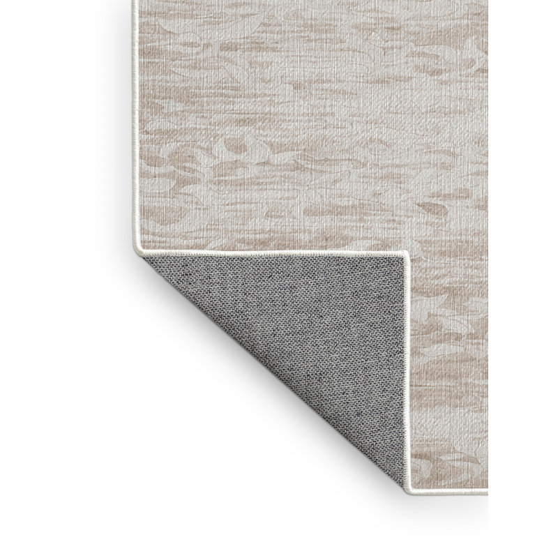 Machine Washable Beige Area Rug GSIX03584, Square 4'
