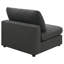Chaise rembourrée sans accoudoirs avec coussins Duncan