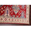 Tapis de couloir oriental géométrique rouge Kazak noué à la main 3 x 9