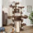 Lima Pet Heavy Duty Carpet 68 Inch Multi-Level Cat Tree Condos and Scratching Posts Included-364105957