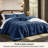 Bedsure Boho Comforter Set - Pinch Pleat Design for All Seasons, Soft Bedding Kit-120704423-120704426