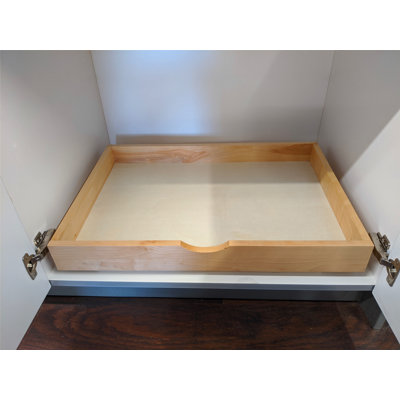 26'' Under Sink Organizers Storage Dovetail Drawer Rollout Drawer Wood Tray (26'' Width)