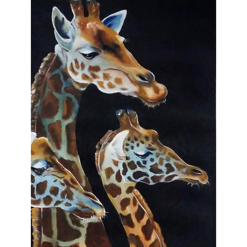 Animal le plus grand: girafe | Acrylique sur toile | Par Maliya Pandey