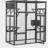 Extra Large Cat Cage - Gray