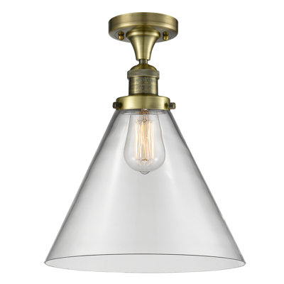 Plafonnier semi-encastré 1 lumière 12 po Chris