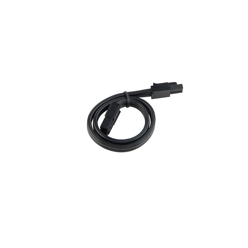 Black 12-inch Line Voltage Interconnect Cable