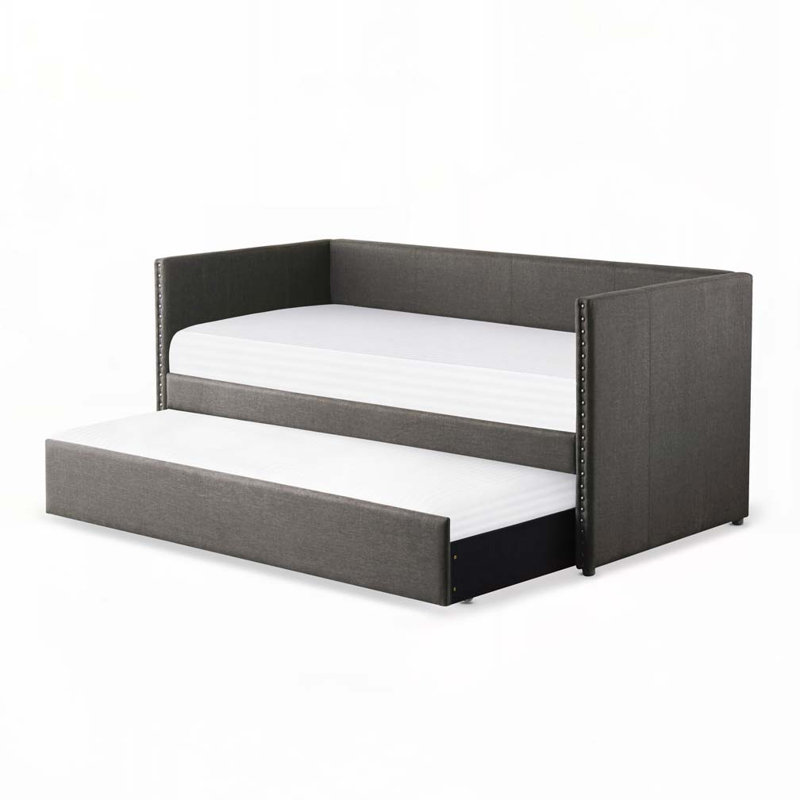 Lit de jour avec couchette Yelton, Gris