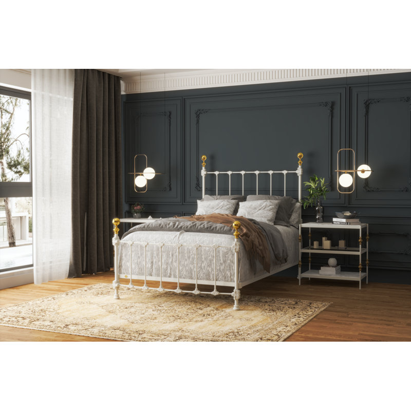 151 Palatial Bed | Complete Standard, Matte White, Full