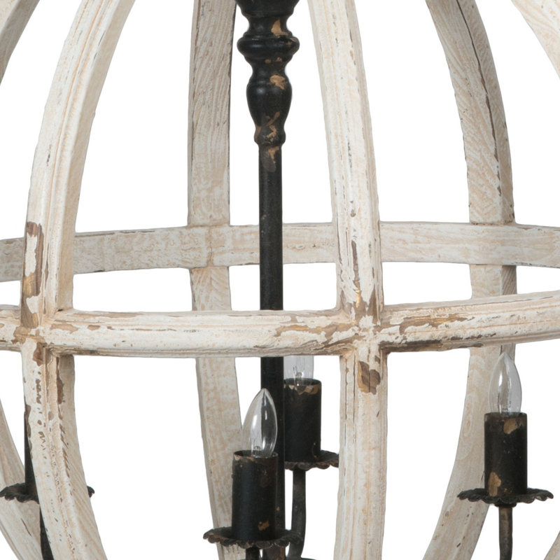 Benner 4 - Light Iron Globe Chandelier