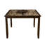 Grande table bistro espresso de style traditionnel avec paresseux amovible 18 po