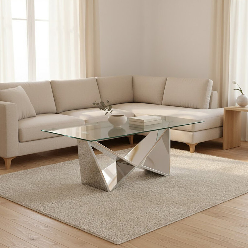 Vina Cross Legs Coffee Table
