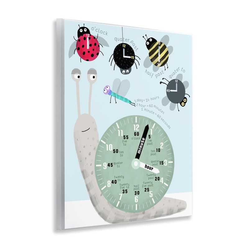 Plaque murale «Apprendre le temps», design par Carla Daly
