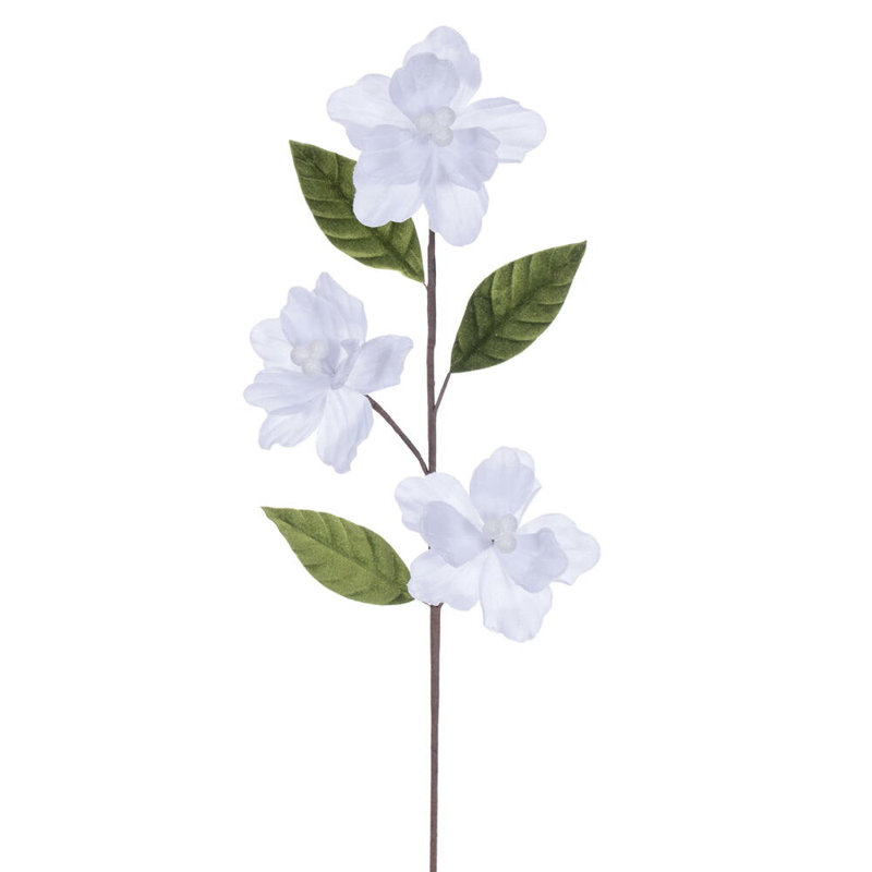 Trio de velours 6 po x 28 po Amaryllis Il comprend trois pièces par sac., Blanc
