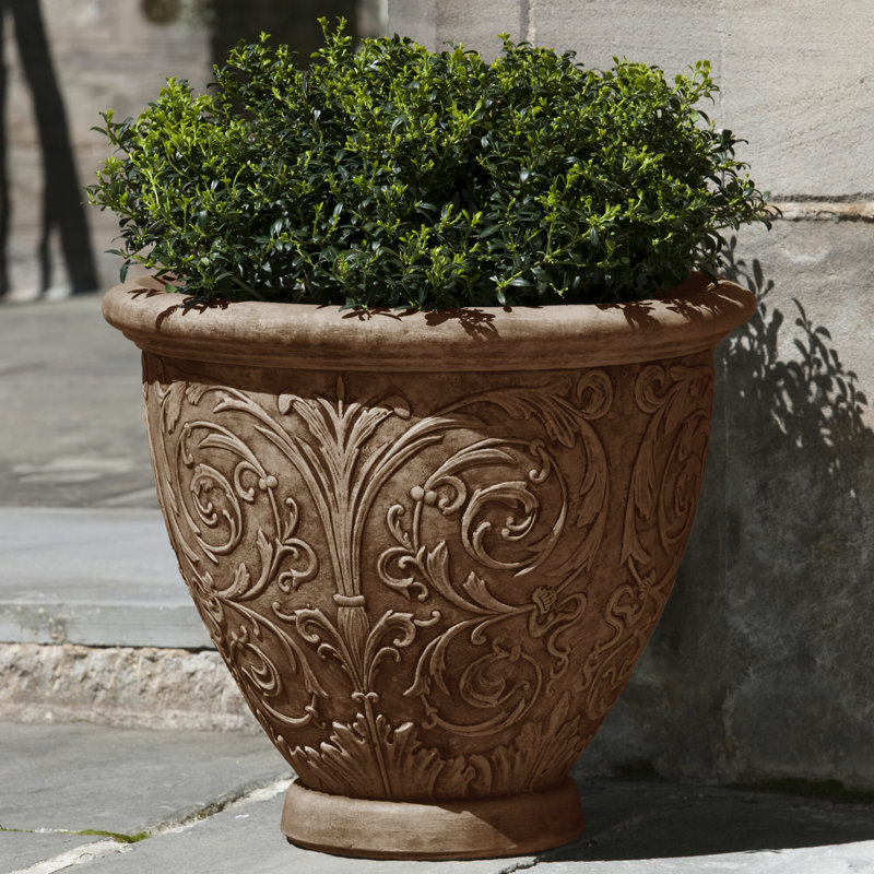 Pot à fleur en pierre Sevan, Pierre calcaire vieillie, Petit