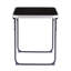 Table de camping pliante en aluminium 2,3 pi noir