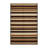 Washable Warm Brown Cream Striped Area Rug-1800597402