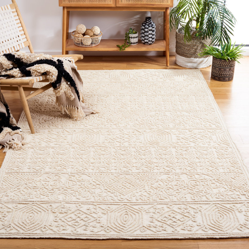 Tapis oriental en laine touffeté à la main Oriental, Rectangle 8 pi x 10 pi