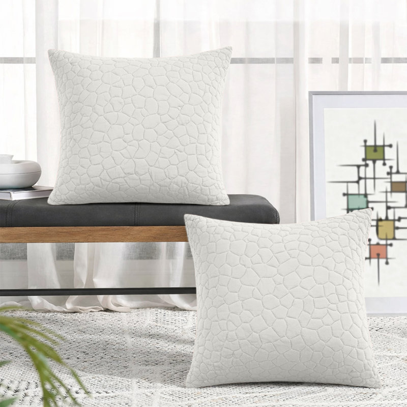 Square Cushion, White