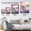 Cute Baby Tiger Purple Bubble Pond Fantasy Wall Art Print