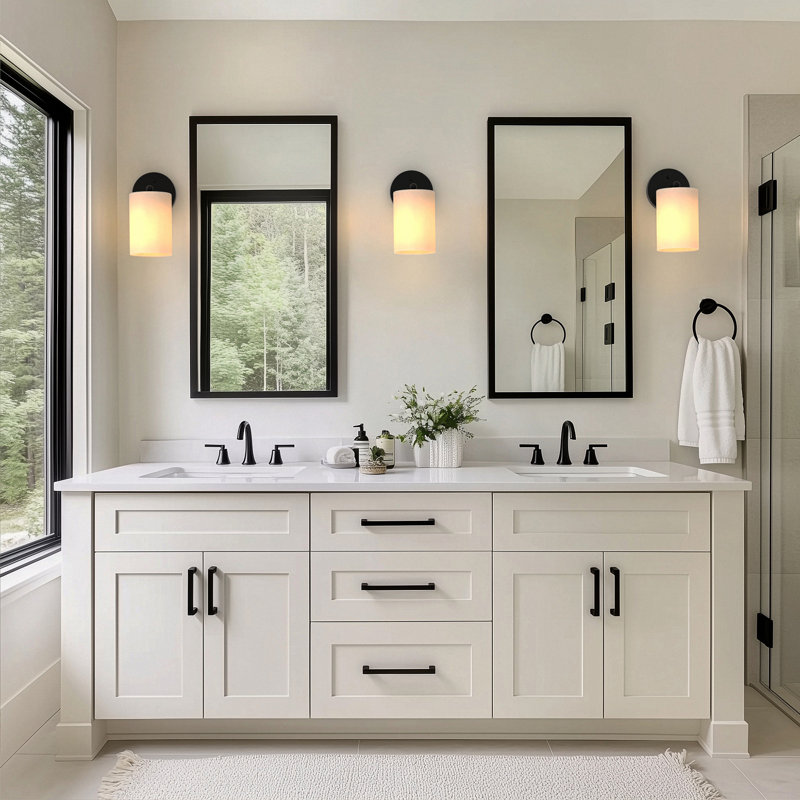 Agnella 1-Light Wall Sconce Flush Mounted Pendant Lighting(3-Pack), Beige