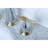 Kingston Brass Milano Two-Handle 3-Hole Deck Mount Widespread Bathroom Faucet with Brass Pop-Up Drain-11271931