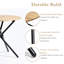 Ensemble de salle à manger moderne 3 pièces Harjovan, 2 chaises rembourrées pour les petits espaces-1346569379