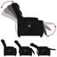 Fauteuil inclinable de massage Vidaxl noir-97814435-128717595