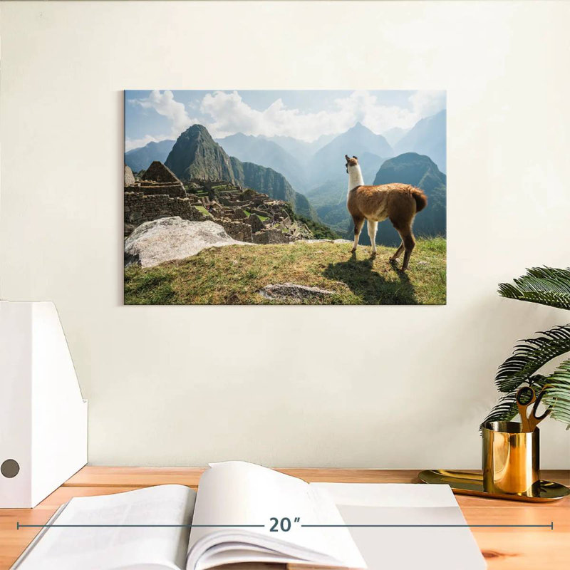 Rama lama et Machu Picchu, H 8 po x l 12 po