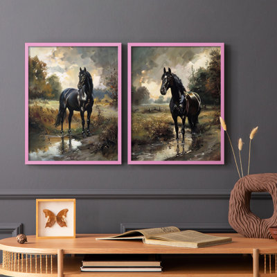 ANIMALS Series CECXVII - Reproduction encadrée de qualité supérieure - prête à être accrochée - aucun clou requis - aucun clou requis