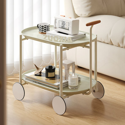 Lune chariot de rangement (vert) Nordic Internet célébrité chariot mobile cuisine simple tablette de rangement double canapé de salon