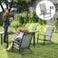 Ensemble de 2 chaises de patio pliantes à dossier haut avec accoudoirs Outsunny