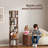 Rotating Bookshelf With Wheels, Round Bookcase, 360° Spinning Book Shelf Tower For Small Space-1021833278