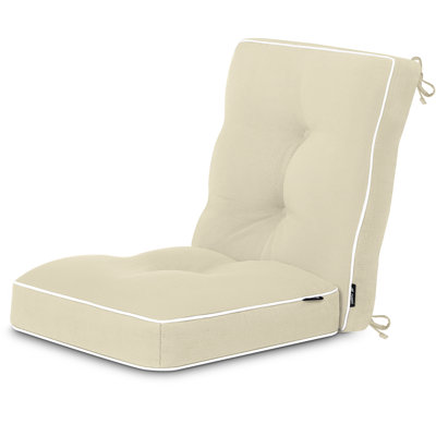 Favoyard Rocking Chair Cushion Set, Indoor & Outdoor Rocker Seat Cushion Set for Patio Furniture with Ties