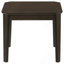 Ensemble de tables basses et de tables de bout 3 pièces brun foncé