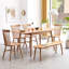 Banc en bois de chêne massif pour l'intérieur de la maison - Demi-rond, solide, polyvalent, décor naturel, ajoute du style