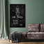 Microphone BW - impression sur toile tendue-417064246