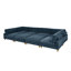 Canapé modulaire à large assise en velours côtelé-130910446