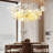 Ceramic Ginkgo Leaf Kholton 8 - Light L40 Inch Chandelier-1222920438