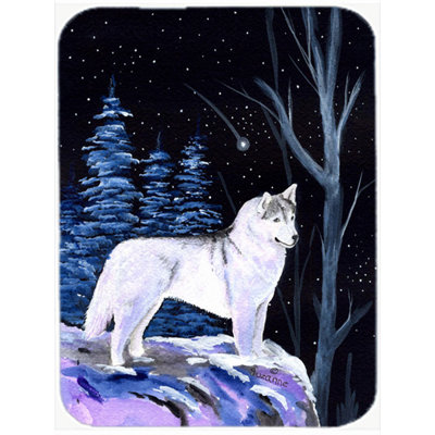 Planche à découper en verre Husky sibérien rouge®