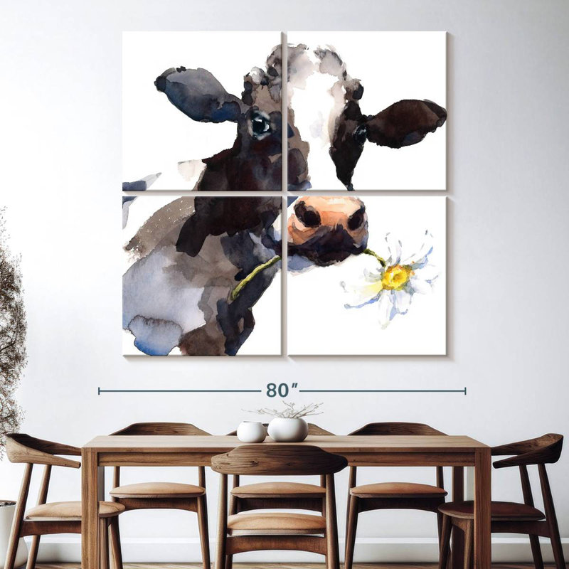 Brampt Daisy Cow, H 74 po x l 74 po