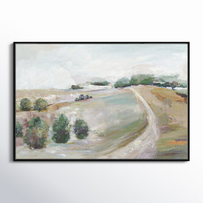 Kel Country Road Hill by Allison Pearce - Floater Frame Print on Canvas