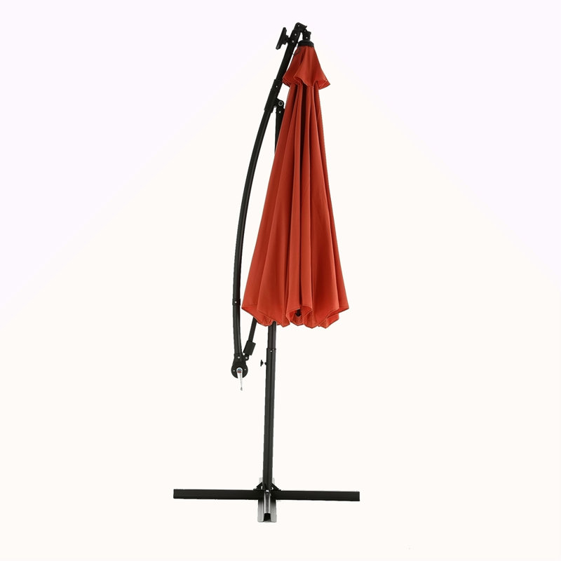 Parasol de marché à DEL 10 pi, Rouge