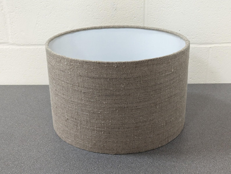 Sack Cloth Drum, 18cm H x 25cm W x 25cm D