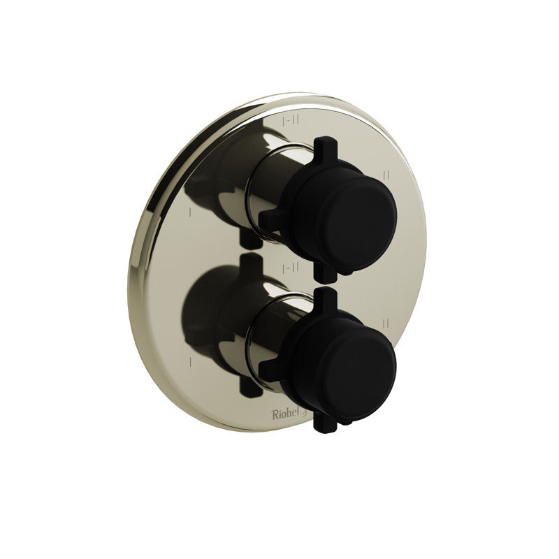 Système multifonctionnel à thermocompression et pression 3/4 po Momenti ™, Nickel poli/noir