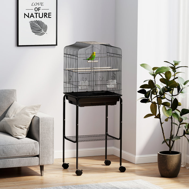 124cm Steel Flight Cage with Wheels