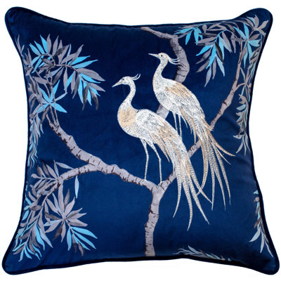 Degraw Feather Abstract Square Throw Cushion