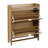 16 Pair Wooden Flip Down Shoe Storage Cabinet with Built-In Deodorizer for Entryway