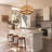 Caytlen 6-Light Dimmable Hand-Woven Drum Chandelier