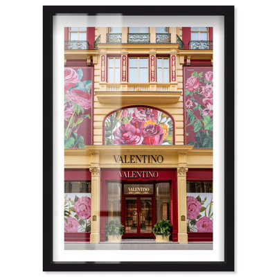 Décoration murale «Grand Floral Entrance I» par Notoriart, cadre noir, 30 x 45